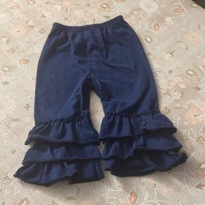 Boutique 9 Navy Ruffle Leggings for Kids